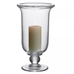 Hartland Extra Large Hurricane 9\ Diameter
15\ Height
Includes 3\ x 6\ pillar candle

Handmade in America 
Created from pure, lead-free glass using centuries-old techniques