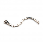 Unisex Sterling Silver Bar Bracelet 