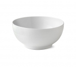 White Fluted Bowl, 13 Cups