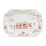 Winter Frolic Love & Joy Gift Tray The banner on this enchanting tray says \Love & Joy Come to You\ above an illustration of Santa, Merry, the Elves and Reindeer gathered in the magical spirit of giving. In the spirit of the season, it makes a joyful gift, indeed.