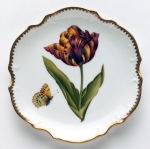 Old Master Tulips Red, Yellow and Orange Tulip Bread and Butter Plate 