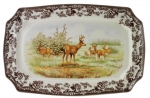 Woodland Mule Deer Rectangular Platter 