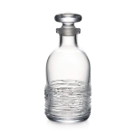 Echo Lake Decanter 8 1/4\ Dimensions : 8¼″ x 4″
Capacity : 34 oz
Made In : USA

Ideal for spirits such as whiskey, gin, vodka, etc.

Dishwasher-safe, though hand washing is recommended.
Use a mild detergent on a warm, gentle cycle.
Not intended for use in microwaves or ovens.
Do not expose glass to extreme heat changes, such as filling with hot liquid or placing in the freezer. A shock in temperature can cause fractures.