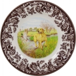 Woodland Yellow Labrador Salad Plate 