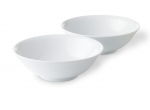 White Fluted Cereal Bowl, Set of Two 11 Ounces