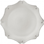 Berry & Thread Whitewash Scalloped Charger 13 1/2