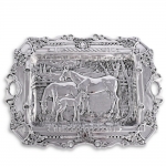 Grazing Horses Parlor Tray