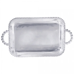String of Pearls Rectangular Service Tray 21\ 21\ Length x 12\ Width
Recycled Sandcast Aluminum