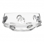 Florence Serving Bowl 9 1/4\ 9.25\ Diameter x 4\ Height
1.5 Quart

Bohemian Glass is Mouth-Blown in the Czech Republic.