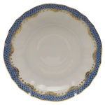 Fish Scale Blue Canton Saucer 