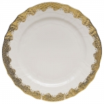 Fish Scale Gold Service Plate 