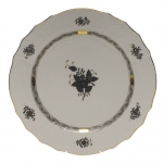 Chinese Bouquet Black Service Plate 