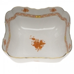 Chinese Bouquet Rust Square Salad Bowl 10\ 10\ Square


