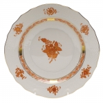 Chinese Bouquet Rust Salad Plate  