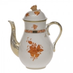 Chinese Bouquet Rust Coffee Pot with Rose 8.5\ Height
36 Ounces


