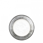 Emerson White and Pewter Side/Cocktail Plate 