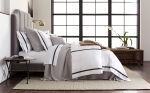 Lowell White With Black Duvet Cover