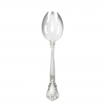 Chantilly Sterling Pierced Tablespoon Perfect for serving foods that need to be strained.

Finely crafted with the graceful elegance associated with 18th Century France, this stately pattern was first introduced in 1895. The intricate design is embellished with a cascade of deeply carved borders showcasing a slender raised central panel along the handle and a more substantial open panel that can be monogrammed near the tip, which is crowned with a delicate fleur de lis. A stunning addition to traditional and formal interiors, this regal pattern will turn every meal into an event.

Polish your sterling silver once or twice a year, whether or not it has been used regularly. Hand wash and dry immediately with a chamois or soft cotton cloth to avoid spotting.
