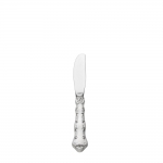 Strasbourg Sterling Butter Spreader HH Ideal utensil for use with specialty butter spreads and pat�s.

Flowing scrollwork follows the gently curved handles of this magnificent pattern inspired by the rococo style of design favoring shell-like curves prevailing in 18th Century France. Named for the French hamlet near the border of Germany, this intricate pattern displays rococo exuberance with hints of lively German Baroque opulence. The finely carved details along the edge highlight a smooth central panel, and culminate in a subtle shell near the tip. This design, introduced in 1897, will enliven traditional table settings for everyday meals and when entertaining.

Polish your sterling silver once or twice a year, whether or not it has been used regularly. Hand wash and dry immediately with a chamois or soft cotton cloth to avoid spotting.

