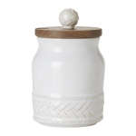 Le Panier Whitewash Sugar Pot 4 1/2\ 3\ Diameter, 4.5\ Height
6 Ounces
Made of Ceramic Stoneware
Made in Portugal
Base is Oven, Microwave, Dishwasher, and Freezer Safe