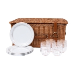 Field of Flowers Chambray Picnic Basket 