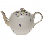 Blue Garland Tea Pot with Rose 5.5\ Height
36 Ounces