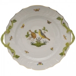Rothschild Bird Chop Plate with Handles 12\ 12\ Diameter