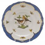 Rothschild Bird Blue Border Salad Plate, Motif #9 
