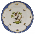 Rothschild Bird Blue Border Dinner Plate, Motif #4 