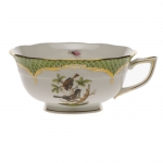 Rothschild Bird Green Border Tea Cup - Motif #4 