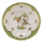 Rothschild Bird Green Border Dessert Plate - Motif #12 