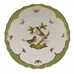 Rothschild Bird Green Border Dinner Plate - Motif #8 