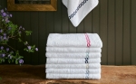 Classic Chain Bath Towel - White