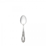 King Richard Sterling Teaspoon Named for the Richard the Lion Hearted, this pattern was inspired by the rich architectural decoration of old English mansions. Introduced in 1932, the design appears to be deeply carved so the details stand out clearly, offsetting the central ornamental shield mimicking those carried by knights during the crusades and the pointed oval top and neck framed in curling leaves. The confident styling will elevate every meal into a festive dining experience, and enhance traditional and formal settings. 

Polish your sterling silver once or twice a year, whether or not it has been used regularly. Hand wash and dry immediately with a chamois or soft cotton cloth to avoid spotting.

