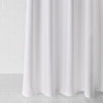 Diamond Pique White Shower Curtain 72\ x 72\
White