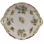Queen Victoria Raspberry Chop Plate with Handles 12\ Diameter