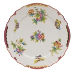 Queen Victoria Raspberry Service Plate 