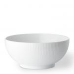 White Fluted Bowl, 3 Cups
