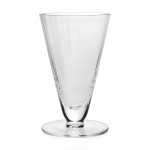 Corinne Footed Tumbler Color  -  Clear
Capacity -  260ml / 9oz
Dimensions   -  5½\ / 14.5cm
Material   -  Handmade Glass
Pattern   -  Corinne