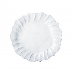 Incanto White Ruffle Salad Plate  The motif on the Incanto White Ruffle Salad Plate creates beautiful movement on the table and is inspired by the waves in the Adriatic Sea. Mix it with other Incanto designs to create your own unique setting. 

Dishwasher safe - We recommend using a non-citrus, non-abrasive detergent on the air dry cycle and not overloading the dishwasher. Hand washing is recommended for oversized items.

Microwave safe - The temperature of handmade, natural clay items may vary after microwave use. We recommend allowing items to cool before taking them out of the microwave or using an oven mitt.

Freezer safe - Items can withstand freezing temperatures, but please allow them to return to room temperature before putting them into the oven.