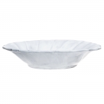 Incanto White Ruffle Pasta Bowl Our Incanto White Ruffle Bowl is inspired by the waves of the Adriatic Sea, and it is a beautiful piece to mix and match with other Incanto designs. 

Dishwasher safe - We recommend using a non-citrus, non-abrasive detergent on the air dry cycle and not overloading the dishwasher. Hand washing is recommended for oversized items.

Microwave safe - The temperature of handmade, natural clay items may vary after microwave use. We recommend allowing items to cool before taking them out of the microwave or using an oven mitt.

Freezer safe - Items can withstand freezing temperatures, but please allow them to return to room temperature before putting them into the oven.