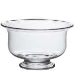 Revere Bowl Extra Large 11\ Dimensions : 7½″ x 11″
Capacity : 180 ounces

Materials : Glass
Made In : USA

Handmade by Simon Pearce glassblowers using centuries-old techniques.

Also available in S, M, and L.

Care:

Hand-wash with warm water and mild detergent.
Not intended for use in microwaves or ovens.
Do not expose glass to extreme heat changes, such as filling with hot liquid or placing in the freezer. A shock in temperature can cause fractures. 


