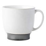 Emerson Cofftea Cup Rimmed in burnished Pewter Stoneware, Juliska\'s Emerson collection is elegant, rich and warm. This cofftea cup is a morning essential for your favorite cup of coffee or tea. 