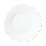 Lastra White Dinner Plate Rustic yet chic, the Lastra White Dinner Plate will make a clean and sophisticated addition to your tablesetting. An overlapping wooden mold, used for centuries to form cheeses throughout Italy, inspired this collection. 

Vietri uses stoneware clay that is indigenous to Italy. Stoneware clay is less porous and fired at higher temperatures to make it oven, microwave, freezer and dishwasher safe, and highly resistant to chipping and breaking.

Dishwasher safe - We recommend using a non-citrus, non-abrasive detergent on the air dry cycle and not overloading the dishwasher. Hand washing is recommended for oversized items.

Microwave safe - The temperature of handmade, natural clay items may vary after microwave use. We recommend allowing items to cool before taking them out of the microwave or using an oven mitt.

Freezer safe - Items can withstand freezing temperatures, but please allow them to return to room temperature before putting them into the oven.

