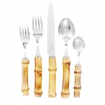Bamboo Five Piece Flatware Place Setting Please call store for delivery timing. 