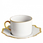 Antique White with Gold Tea Cup 