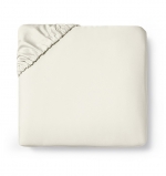 Fiona Ivory King Fitted Sheet Fiona is a lovely long-staple cotton sateen, possessing the wonderful sleek smooth \'slide\' this type of weave naturally exhibits. Special yarns create its silky-soft hand, and as one might expect, our exceptional quality standards help to make Fiona a great value.

Fabrication:
Sateen

Finishing:
Classic-style flanges, approximate measurements:
Duvet Cover: 3-inches
Shams: 3-inches; Boudoir: 2-inches
Flat Sheet and Pillowcase cuffs: 3.5-inches

Hem:
Hemstitch

Care:
Machine wash warm water on gentle cycle. Do not use bleach (bleaching may weaken fabric & cause yellowing). Do not use fabric softener. Wash dark colors separately. Tumble dry on low heat. Remove while still damp. Iron on \cotton\ setting to regain luster and sheen.
