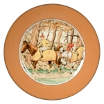 Steeplechase Salad Plate Another charming exclusive from L.V. Harkness, taken from antique prints found in a favorite print shop in Paris.  The perfect pattern for casual entertaining, equestrian enthusiast or not!.