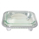 String of Pearls Square Casserole Caddy 11\ 11\ Length x 11\ Width
8\x 8\ Pyrex insert
Recycled Sandcast Aluminum